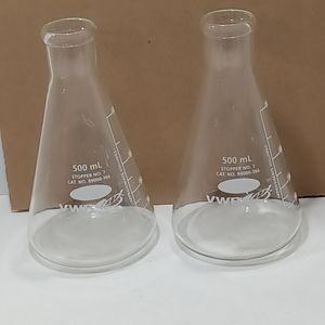 VWR 89000-366 500ml Erlenmeyer Flask Set of 2